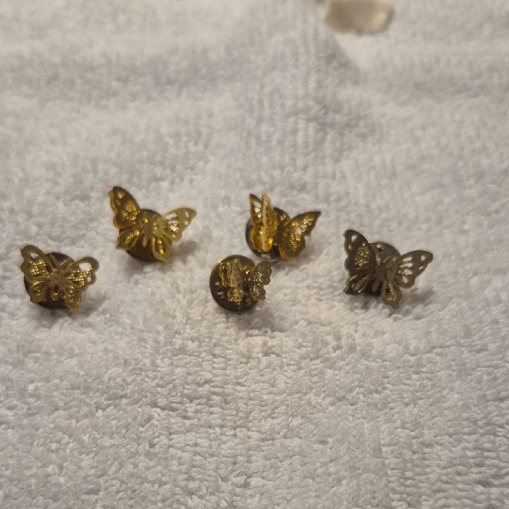 Gold Butterfly Earrings